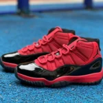 Air Jordan 11 "Bred" Black Red Basketball Shoes CT8012-600