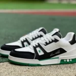 LOUIS VUITTON Trainer White Black Green