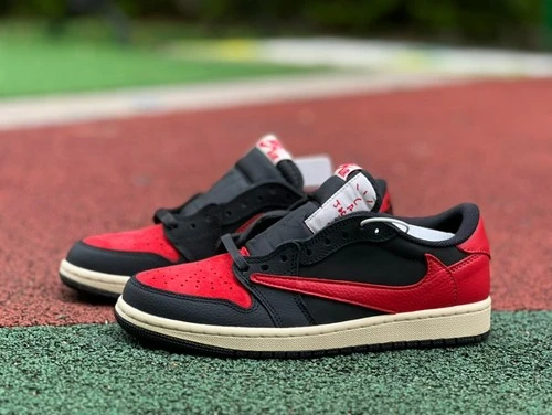 Travis Scott x Air Jordan 1 Low Black Red DM7866-061