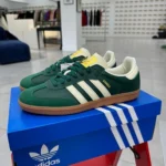 Adidas Originals Samba Green White T-Toe Shoes IE0872