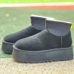 UGG Black Platform Mid-Top