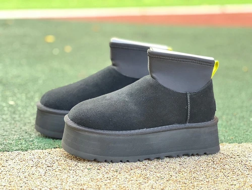 UGG Black Platform Mid-Top