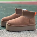 UGG Brown Platform Mid-Top