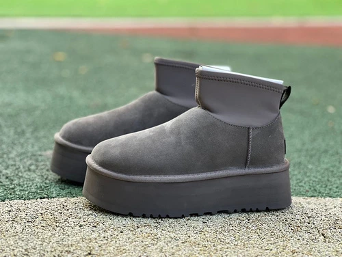 UGG Grey Platform Mid-Top