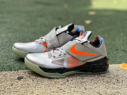 Nike KD4 Orange Black Silver FD2635-001