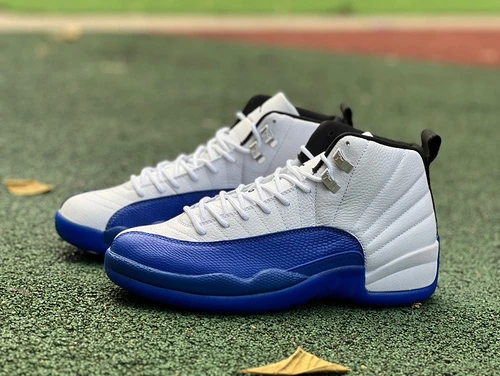 Air Jordan 12 "Blueberry" White Blue Sneakers CT8013-140