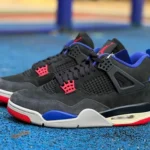 Air Jordan 4 Retro "Rare Air" Black Blue Red GX Edition FV5029-003