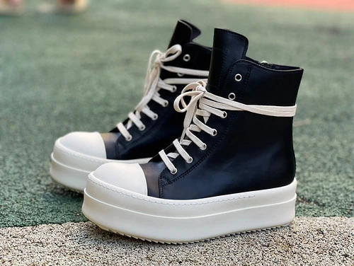 Rick Owens Black White High-Top