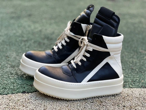 Rick Owens Black White High-Top