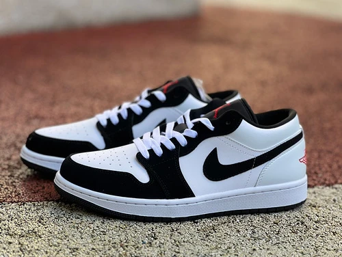 Air Jordan 1 Low Black White Red HF3188-106