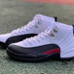 Air Jordan 12 White Black Red Sneakers CT8013-162