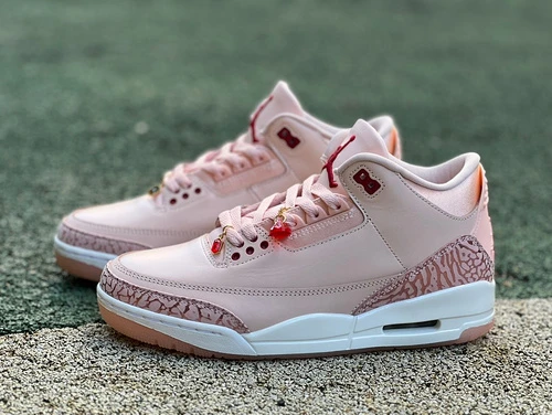 Air Jordan 3 WMNS "Valentine's Day" White Pink Pure Version HJ0178-600