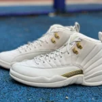 Air Jordan 12 "Phantom" White Gold Sneakers FD9101-007