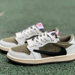 Travis Scott x Air Jordan 1 Low Military Green Kids DO5442-200