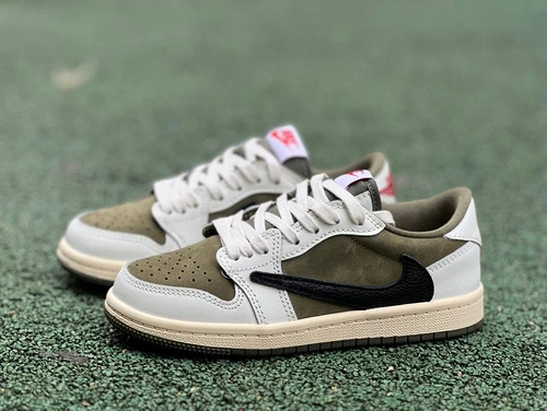 Travis Scott x Air Jordan 1 Low Military Green Kids DO5442-200