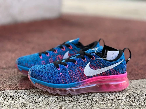 Nike Flyknit Air Max 2016 Blue Pink 620469-014