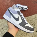 Air Jordan 1 Low White Black Purple 553558-145