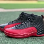 Air Jordan 12 "Flu Game" Black Red Sneakers CT8013-002