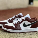 Air Jordan 1 Low White Red Black Hook HF3148-102