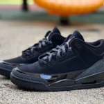 Air Jordan 3 "Black Cat" Black Cracked Leather RN Version CT8532-001