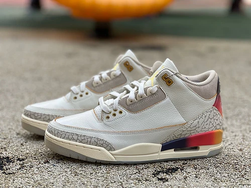 J Balvin x Air Jordan 3 Rainbow Sneaker FN0344-901