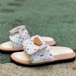 Takashi Murakami x LOUIS VUITTON Slides Beige Brown