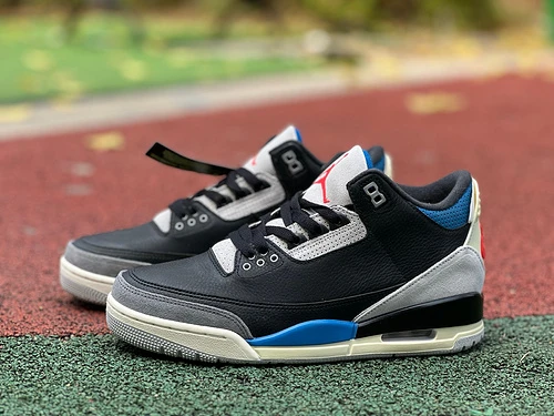 Air Jordan 3 OG "Rare Air" Black Blue Grey