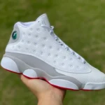 Air Jordan 13 "Wolf Grey" White Grey Red Sneakers 414571-160