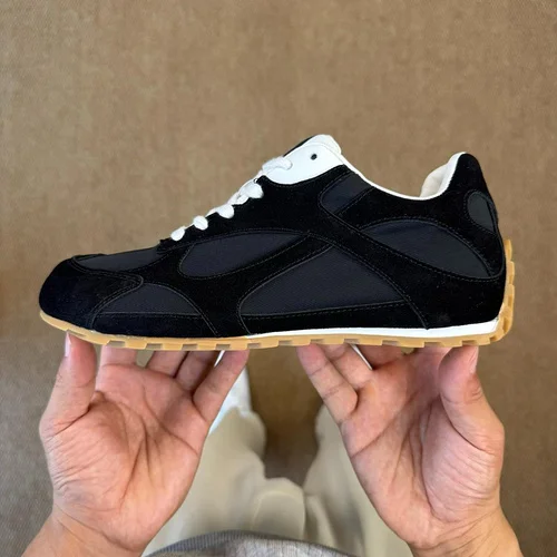 Bottega Veneta Orbit Calfskin Thin Sole Trainer Shoes
