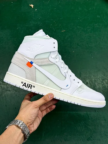 LJR版 AJ1 OFF-WHITE 欧洲限定白色运动鞋 AA3384-101