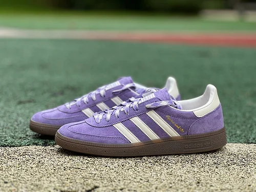 S2 正版 Adidas Handball Spezial 白紫运动鞋 KJ6305