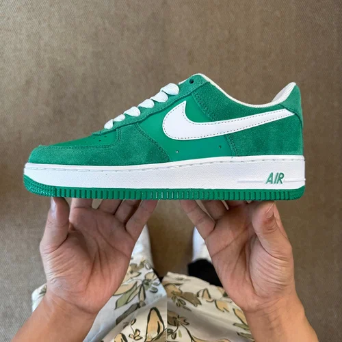 3A 正版 Air Force 1 AF1 麂皮绿白运动鞋 IB6388-300
