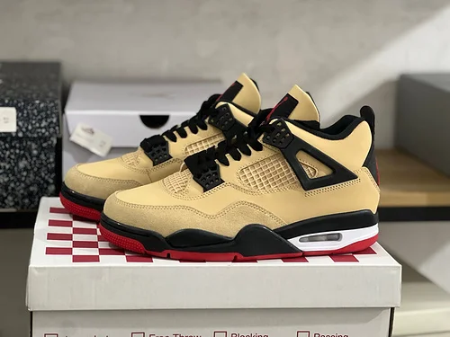 AJ4 米黄黑红 UNI BG 运动鞋 IH2094-200