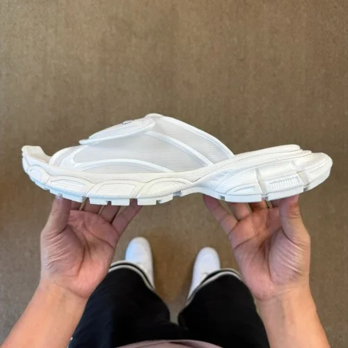 巴黎世家 3XL 单带拖鞋纯白色