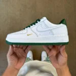 3A 正版 Air Force 1 AF1 小钩白绿运动鞋 IB6543-102