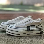 xVESSEL 双面标志厚底运动鞋 米白