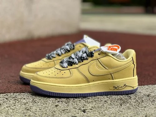 正版 Air Force 1 AF1 科比紫金运动鞋 HV9408-700