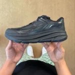 HOKA ONE ONE Clifton 9 黑色马拉松跑鞋 1155370/BBNB
