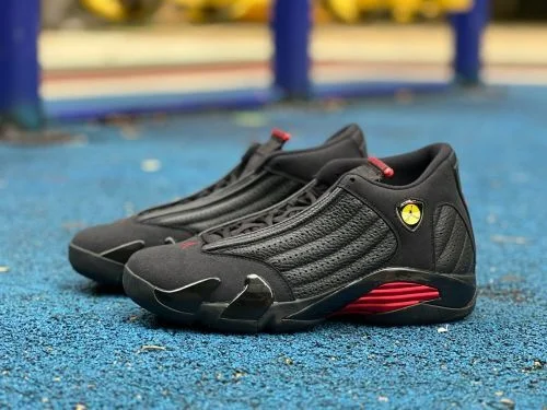 正版 AJ14 黑红“最后一击”运动鞋 487471-003