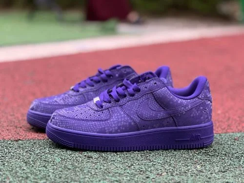 正版 Air Force 1 科比联名紫色运动鞋 IB0018-500