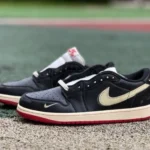 正版 AJ1 低帮白黑红 Nigel Bike 运动鞋 IB8958-001