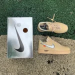 S2 正版 Off-White x Nike Air Force 1 低帮“芝麻”运动鞋 FD6900-200