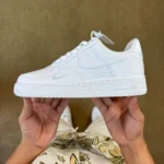 3A 正版 Air Force 1 AF1 小钩白色压花运动鞋 IH4475-100