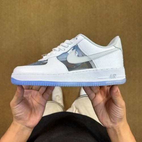 3A 正版 Air Force 1 AF1 半透明海盐蓝运动鞋 IB5724-100