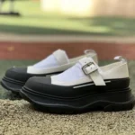 Alexander McQueen Thread Slick Mary Jane 鞋 黑白