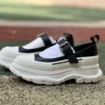 Alexander McQueen Thread Slick Mary Jane 鞋 白黑