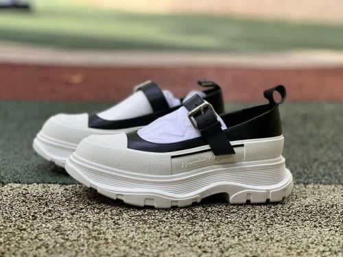 Alexander McQueen Thread Slick Mary Jane 鞋 白黑