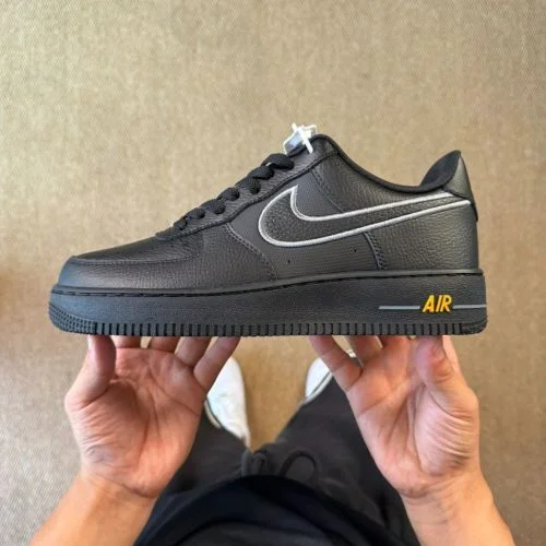 3A 正版 Air Force 1 AF1 拼接黑色运动鞋 IB7677-001