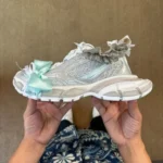 VG 巴黎世家 3XL 10代 蕾丝缎带米白运动鞋