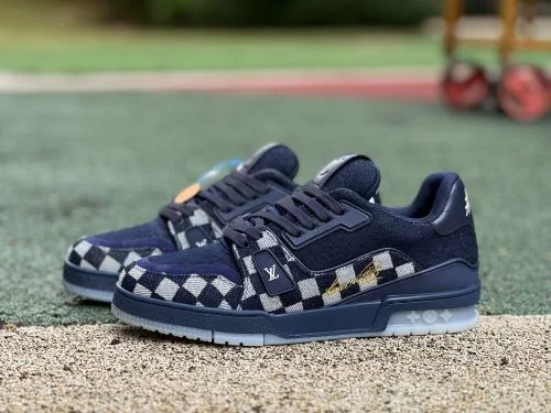 路易威登 x Nigo 蓝牛仔联名训练鞋 FW25